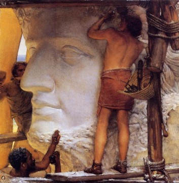 サー・ローレンス・アルマ・タデマ Painting - 古代ローマの彫刻家 ロマンチックなサー・ローレンス・アルマ・タデマ